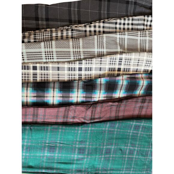 Torrid Plaid Crop Signature Waist Pocket Premium Leggings Lot of 7 Size 0 - Picture 2 of 5